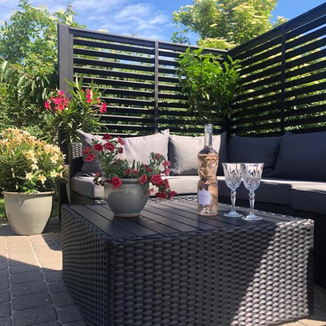 Før/efter - Kyoto Hegn skaber rum på terrassen