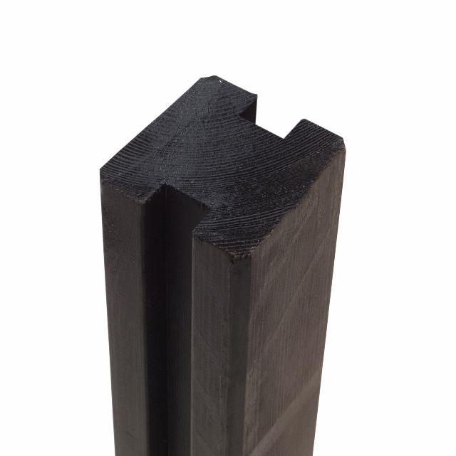 Tvärkapad Profilstolpe med 2 spår - 9×9×268 cm