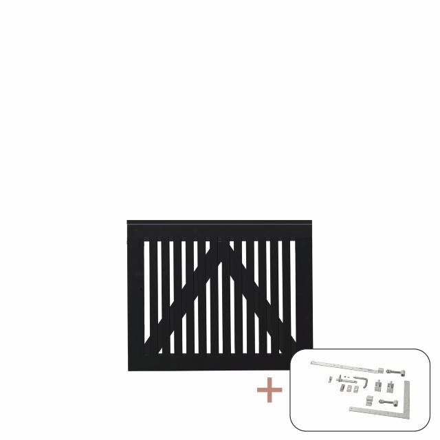 Sendai Enkeltlåge inkl. beslag - 100×80 cm