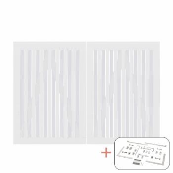 Nagano dobbeltport inkl. beslag - 200×140 cm