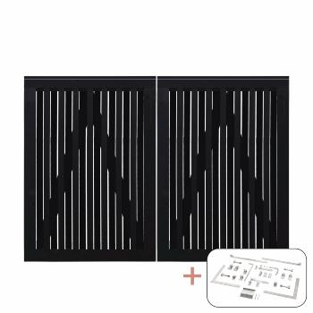 Nagano dobbeltport inkl. beslag - 200×140 cm