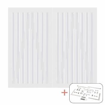 Nagano dobbeltport inkl. beslag - 200×180 cm