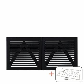 Osaka dobbeltport inkl. beslag - 200×93 cm