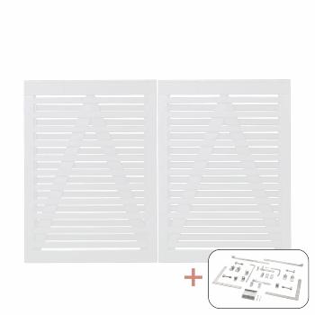 Osaka dobbeltport inkl. beslag - 200×136 cm