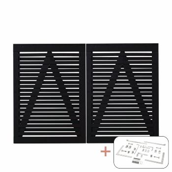 Osaka dobbeltport inkl. beslag - 200×136 cm