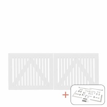 Sendai dobbeltport inkl. beslag - 200×80 cm