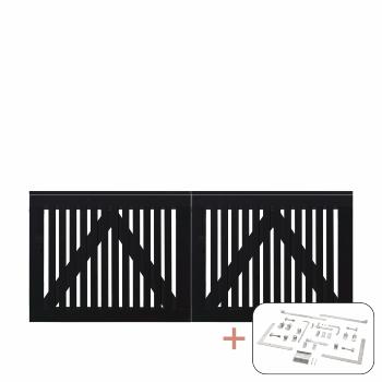 Sendai dobbeltport inkl. beslag - 200×80 cm