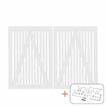 Sendai dobbeltport inkl. beslag - 200×140 cm