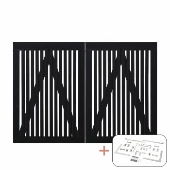 Sendai dobbeltport inkl. beslag - 200×140 cm