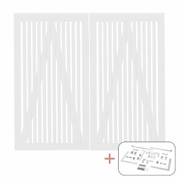 Sendai dobbeltport inkl. beslag - 200×180 cm