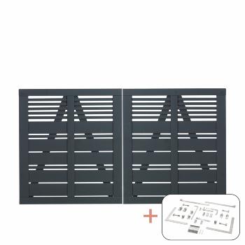 Silence dobbeltport inkl. beslag - 200×110 cm