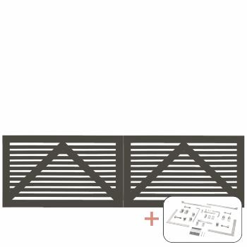 Tokyo dobbeltport inkl. beslag - 300×90 cm