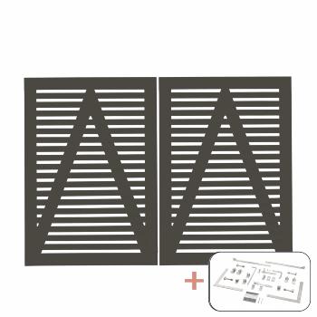 Tokyo dobbeltport inkl. beslag - 200×140 cm