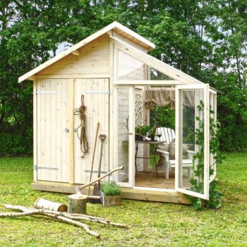 Redskapsbod/växthus – 6,6 m² – obehandlad
