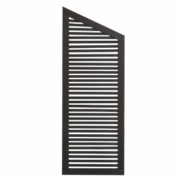 Silence Schrägelement - farbgru. schwarz - 64×170/140 cm