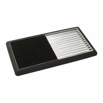 Cubic galler 48x88 cm - Höjd 4 cm - Inkl. svart matta och gummiram