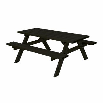 Bord/benkesett - 177 cm - svart