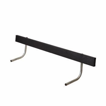 Ryggstöd för Classic bord/bänkset - 177 cm - RePlast - svart