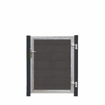 Futura kompositlåge HI 99×127 cm + 16 cm gråsorte stålstolper