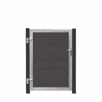 Futura kompositlåge VI 99×145 cm + 16 cm gråsorte stålstolper