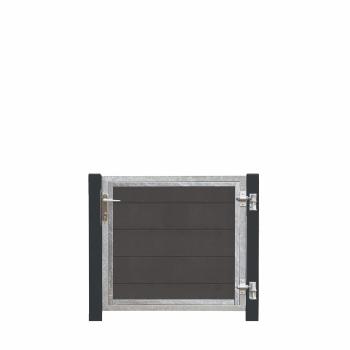 Futura kompositlåge HI 99×91 cm + 16 cm gråsorte stålstolper