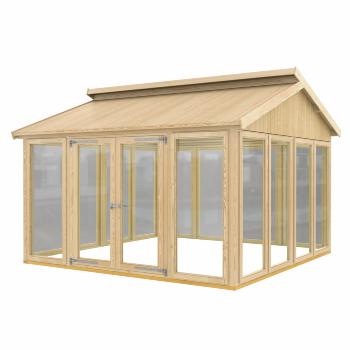 Redskabsrum/drivhus 12,25 m² - model 2