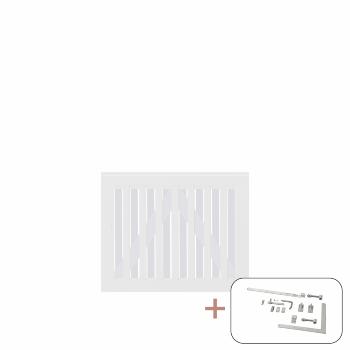 Nagano enkelgrind inkl. beslag - 100×80 cm