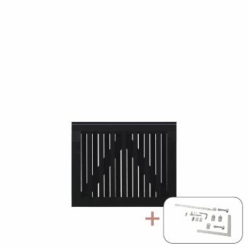 Nagano enkelgrind inkl. beslag - 100×80 cm