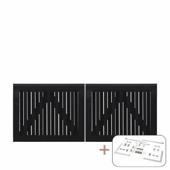 Nagano dubbelgrind inkl. beslag - 200×80 cm