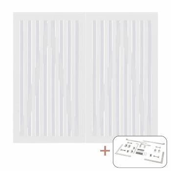 Nagano dubbelgrind inkl. beslag - 200×180 cm