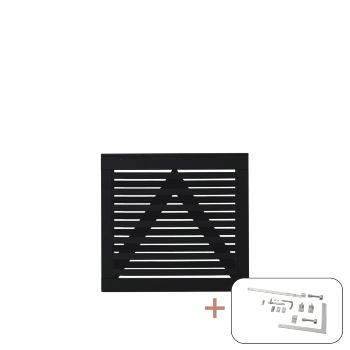 Osaka enkelgrind inkl. beslag - 100×93 cm