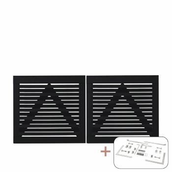 Osaka dubbelgrind inkl. beslag - 200×93 cm