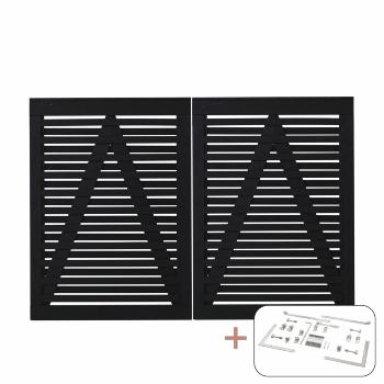 Osaka dubbelgrind inkl. beslag - 200×136 cm