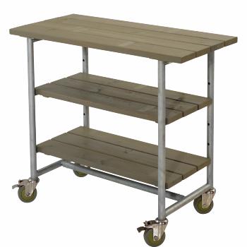 Urban Picnic plante/grillbord - 100 cm - gråbrun