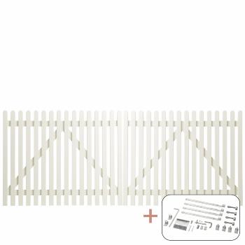 Retro Dobbeltor inkl. Beschläge - 300×120 cm