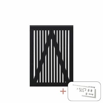 Sendai enkelgrind inkl. beslag - 100×140 cm