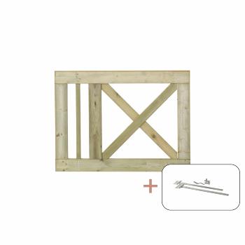 Slot enkelgrind inkl. beslag - 100×75 cm