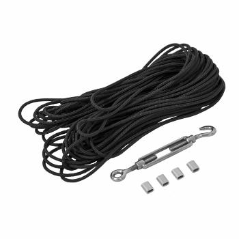 Tørresnor inkl. wirestrammer - 20 meter