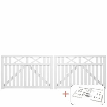 Vinesse dubbelgrind inkl. beslag - 300×98 cm