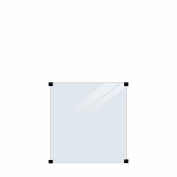Herdet Glassgjerde - klart - 90×91 cm