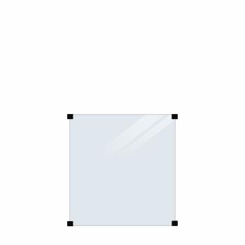 Laminerat glasstaket - klart - 90×91 cm