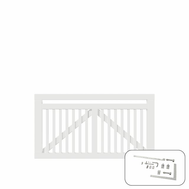 Linea bred grind inkl. beslag - 150×80 cm