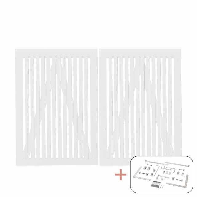 Sendai dobbeltport inkl. beslag - 200×140 cm