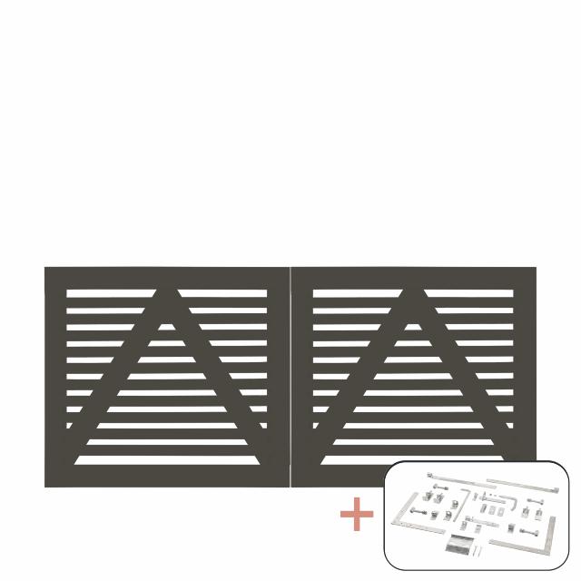 Tokyo dobbeltport inkl. beslag - 200×90 cm