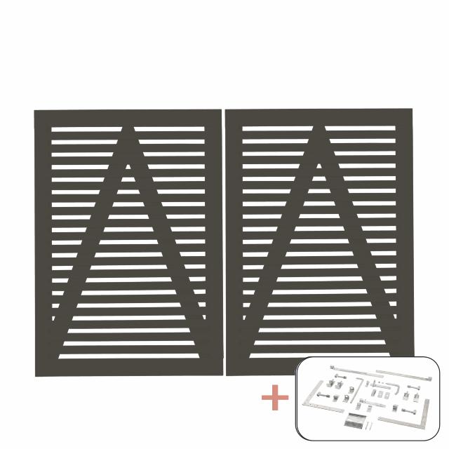 Tokyo dobbeltport inkl. beslag - 200×140 cm