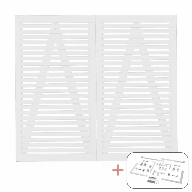 Tokyo dobbeltport inkl. beslag - 200×180 cm