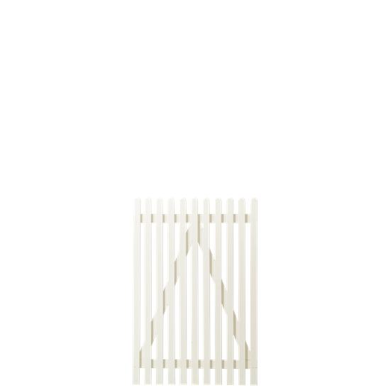 Retro hvidmalet enkeltlåge - 100x150 cm