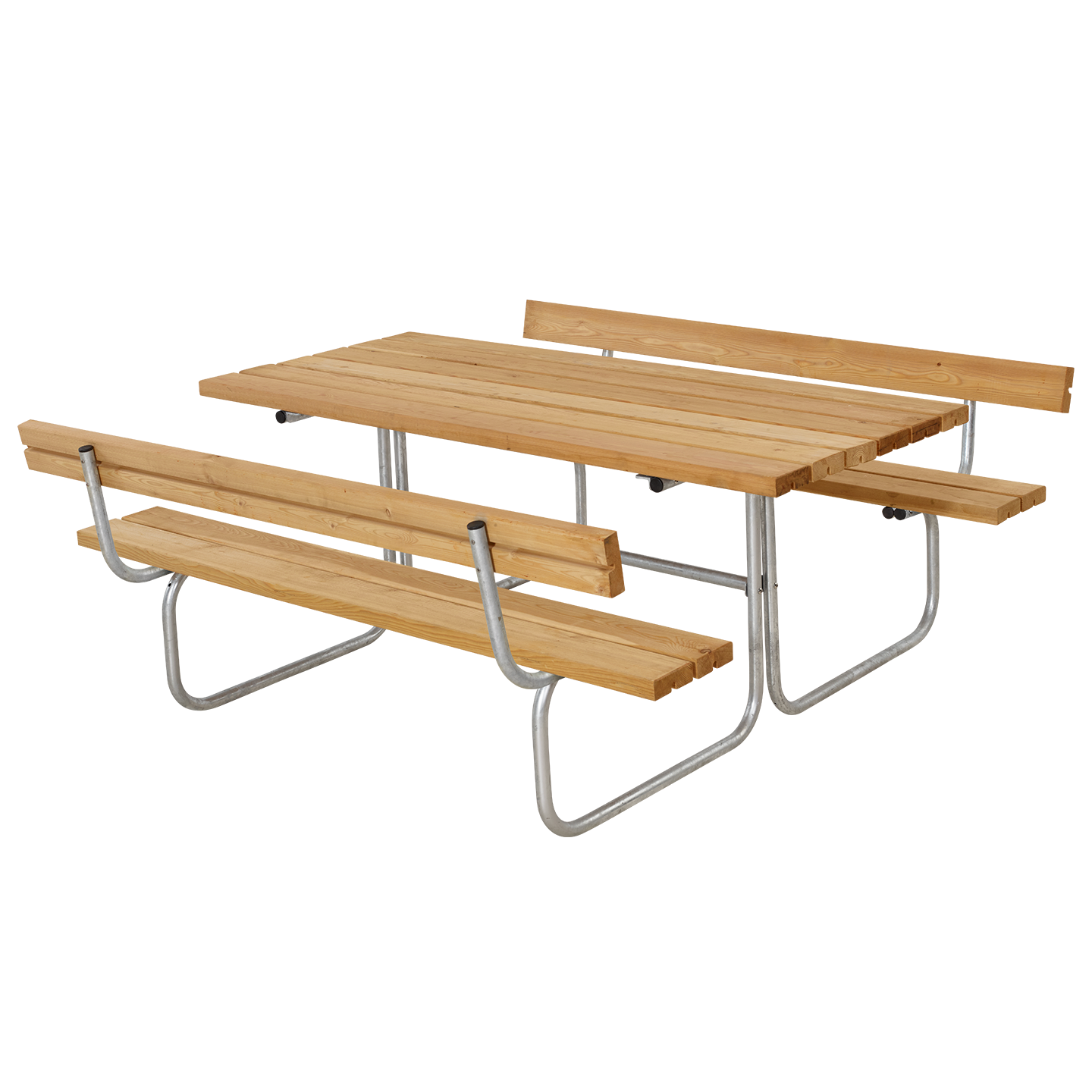 Classic Bord/Bænkesæt m/2 ryglæn - 177 cm - Lærk