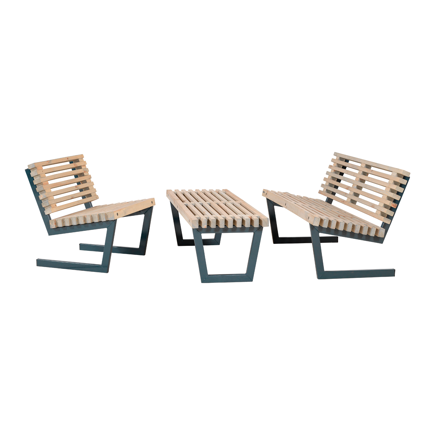 Siesta Loungesæt m/stort bord - 138 cm