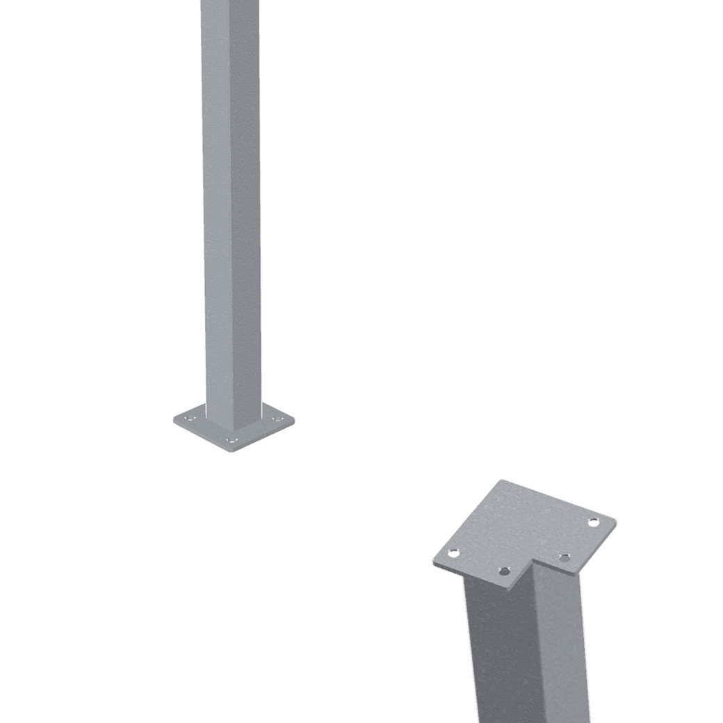 Stahlpfosten für Geländer